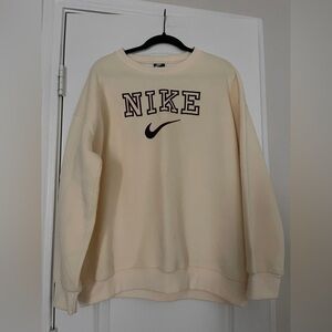 Vintage Nike Crewneck Sweatshirt In Cream Size XL